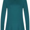 Shirts & Tops Monari | Monari - Langarmshirt Mit U-Boot-Ausschnitt