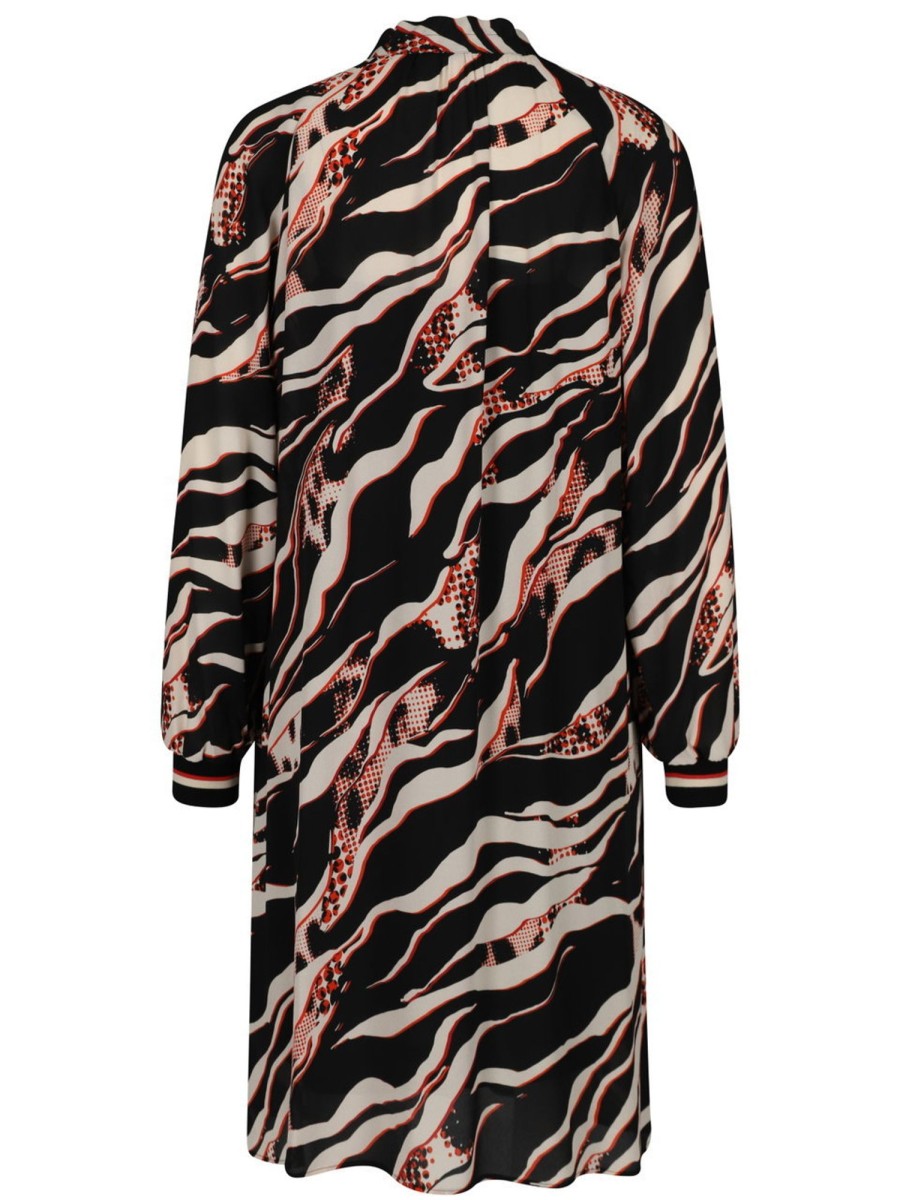 Kleider Marc Cain | Marc Cain - Shiftkleid Mt Zebraprint