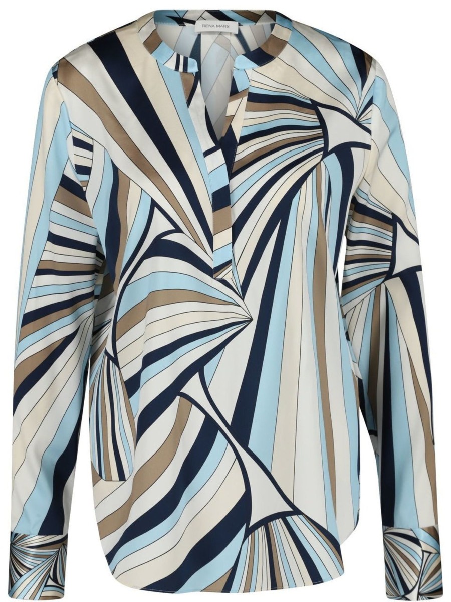 Blusen & Tuniken Rena Marx | Rena Marx - Seidenbluse Mit Print