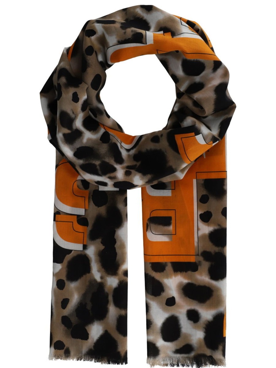 Accessoires Marc Cain | Marc Cain - Schal Mit Leoprint