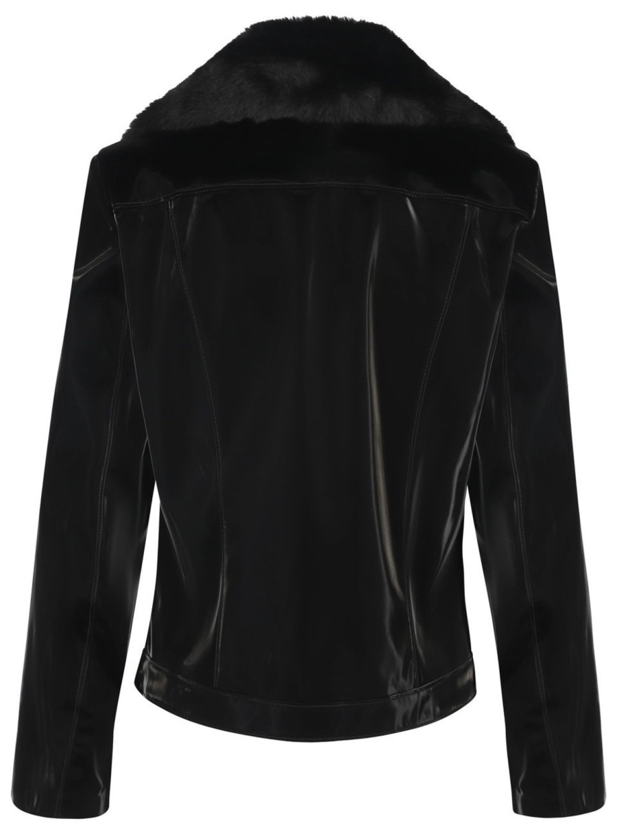 Jacken & Mantel Joseph Ribkoff | Joseph Ribkoff - Bikerjacke In Lackoptik