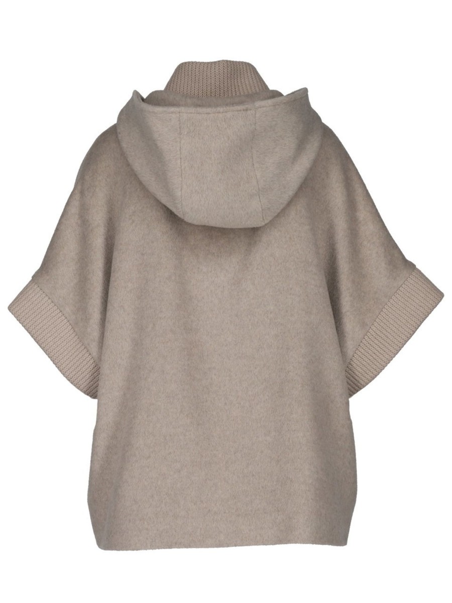 Jacken & Mantel Cinzia Rocca Icons | Cinzia Rocca Icons - Cape Mit Strickbundchen