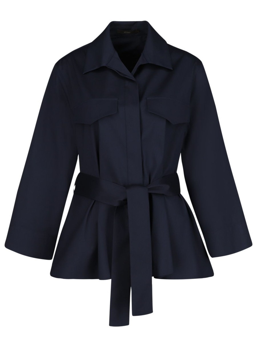 Blusen & Tuniken Windsor | Windsor - Blusenjacke Mit Bindegurtel