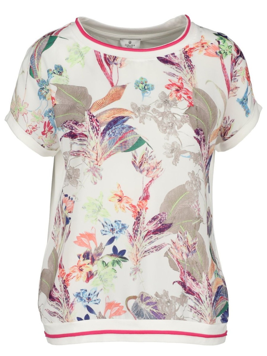 Blusen & Tuniken Chelsea Rose | Chelsea Rose - Blusenshirt Mit Frontprint