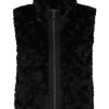 Jacken & Mantel Monari | Monari - Fake Fur Weste Mit Zipper