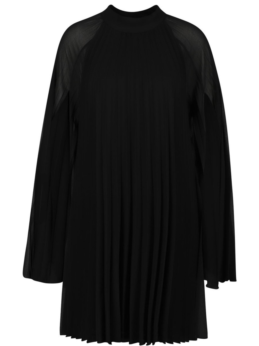 Kleider Kaos Icona | Kaos Icona - Plisseekleid Mit Cape-Armeln