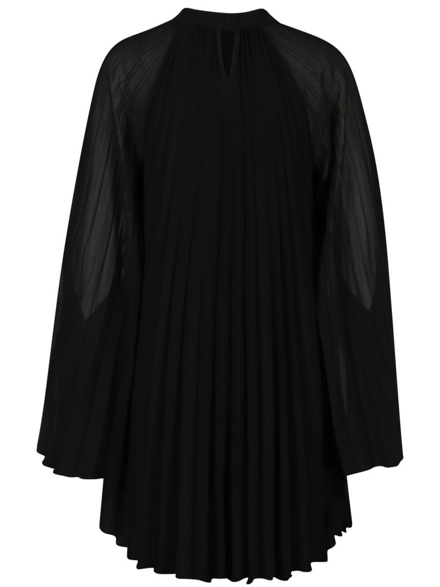 Kleider Kaos Icona | Kaos Icona - Plisseekleid Mit Cape-Armeln