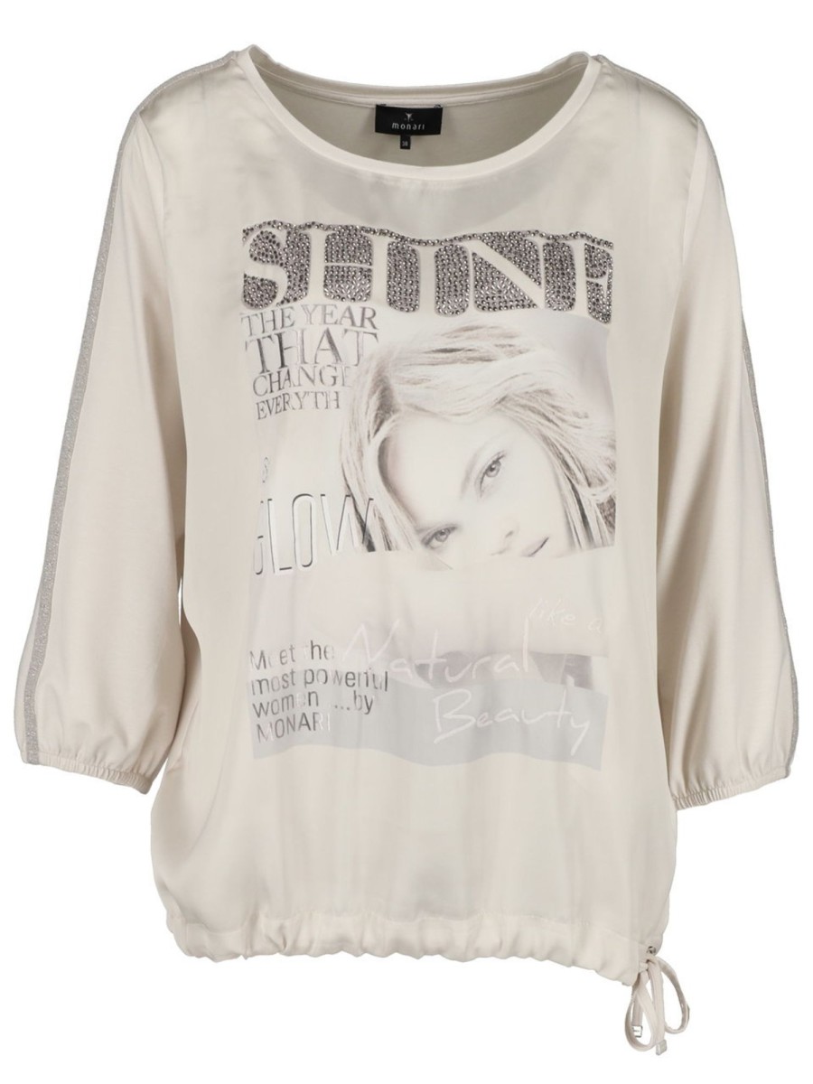 Blusen & Tuniken Monari | Monari - Blusenshirt Mit Frontprint