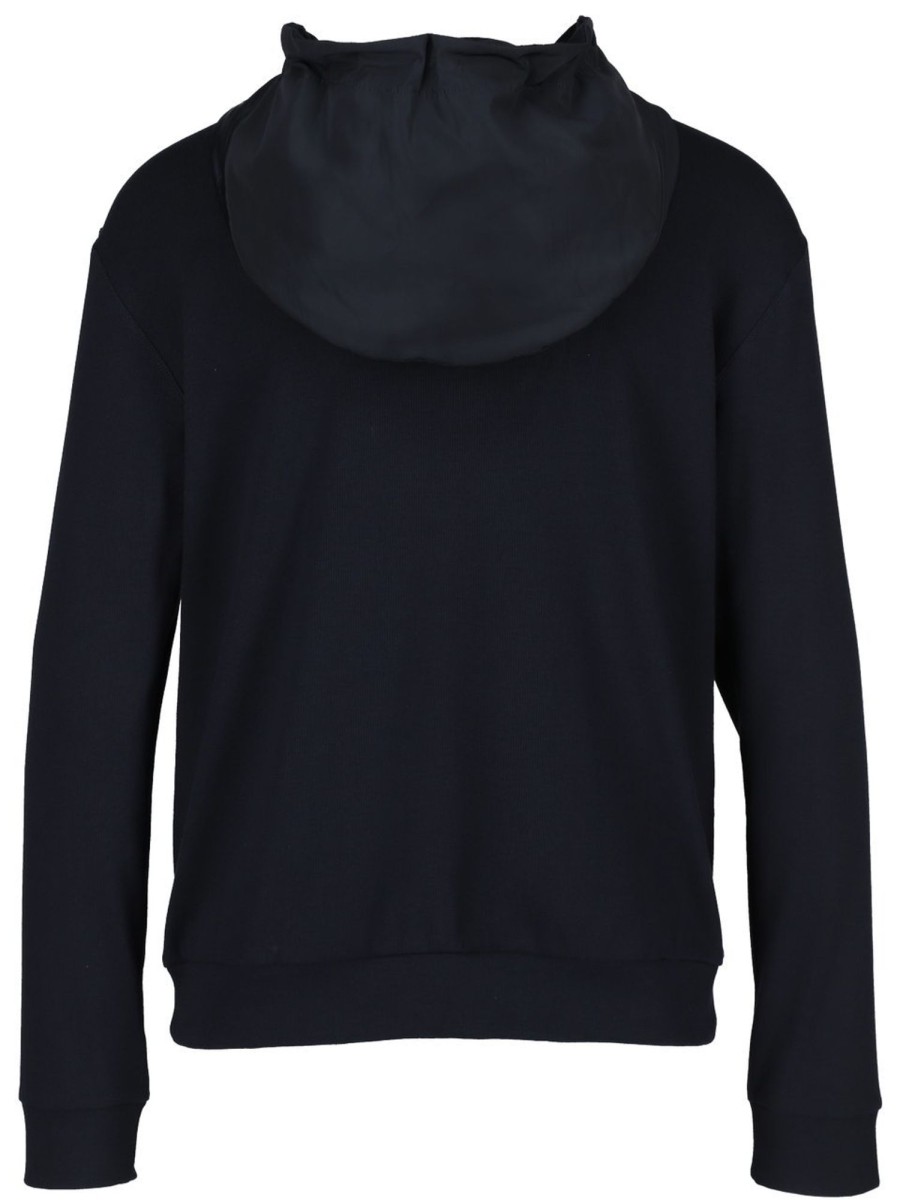 Shirts & Tops Sani blu | Sani Blu - Jerseyjacke Mit Nylonfront