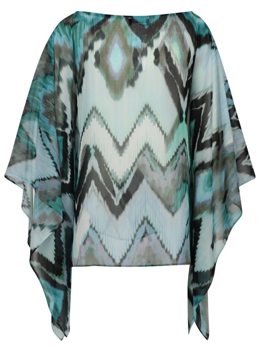 Blusen & Tuniken Monari | Monari - Cape Bluse Mit Print