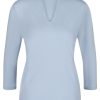 Shirts & Tops Efixelle | Efixelle - Basishirt Mit Kelchkragen