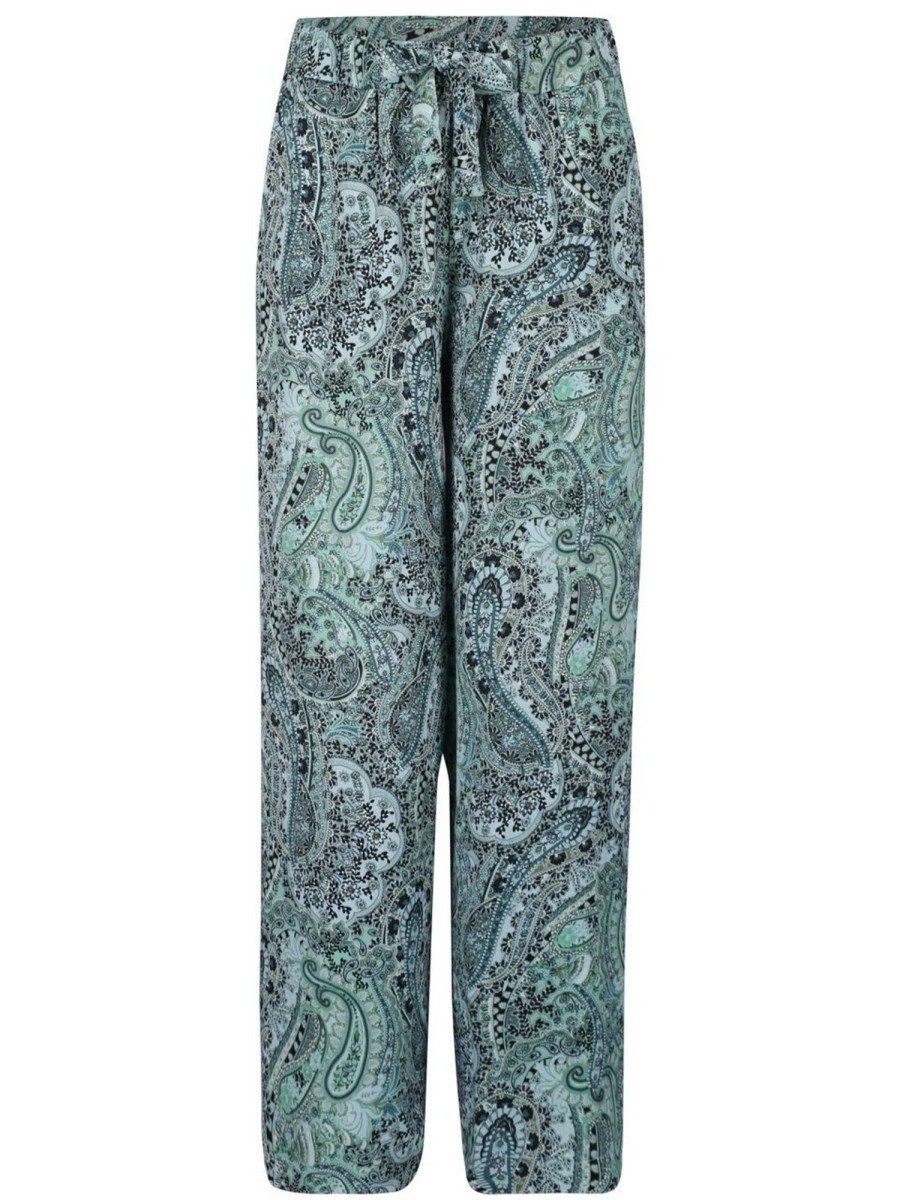 Kleider Monari | Monari - Wide Leg Hose Mit Paisleyprint