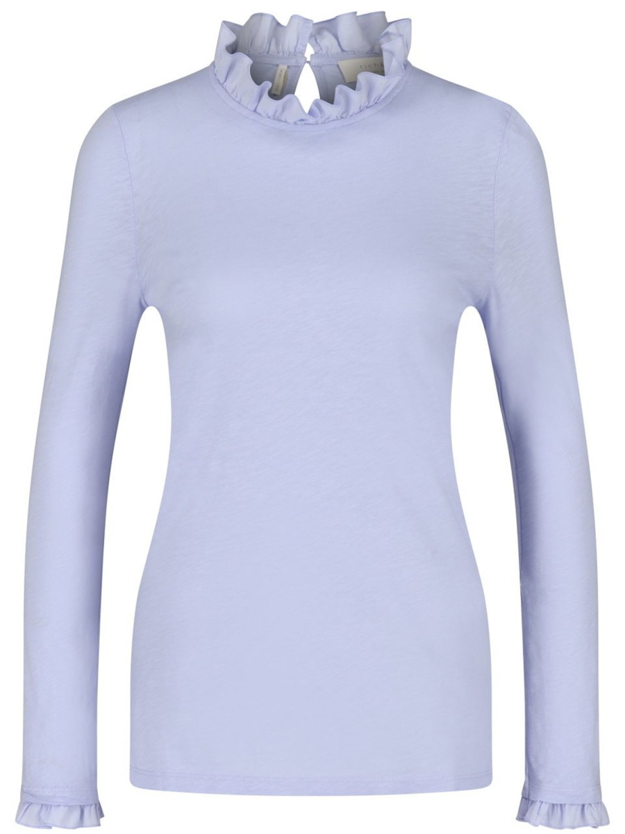 Shirts & Tops Rich und Royal | Rich Und Royal - Langarmshirt Organic Slub Frill