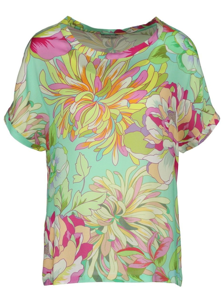 Shirts & Tops Sani blu | Sani Blu - Blusenshirt Mit Blumenprint