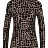 Kleider Joseph Ribkoff | Joseph Ribkoff - Langarmshirt Mit Animalprint