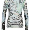 Shirts & Tops Marc Cain | Marc Cain - Meshshirt Mit Print