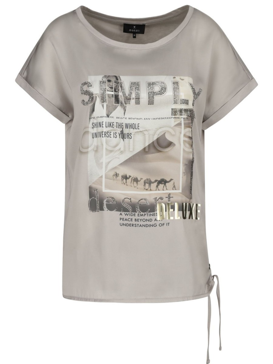 Shirts & Tops Monari | Monari - Shirt Mit Satinfront