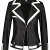 Jacken & Mantel Joseph Ribkoff | Joseph Ribkoff - Bikerjacke Mit Streifen