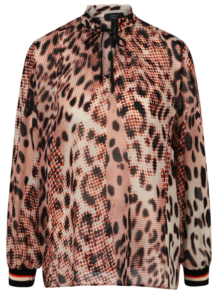 Blusen & Tuniken Marc Cain | Marc Cain - Bluse Mit Leoprint