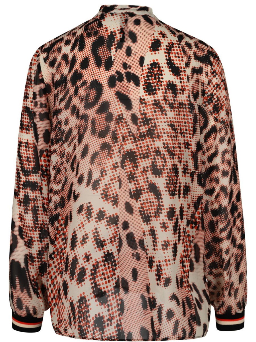 Blusen & Tuniken Marc Cain | Marc Cain - Bluse Mit Leoprint