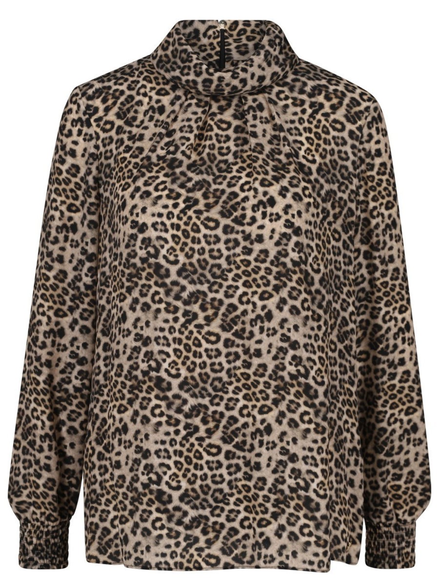 Blusen & Tuniken Marc Cain | Marc Cain - Bluse Mit Leoprint