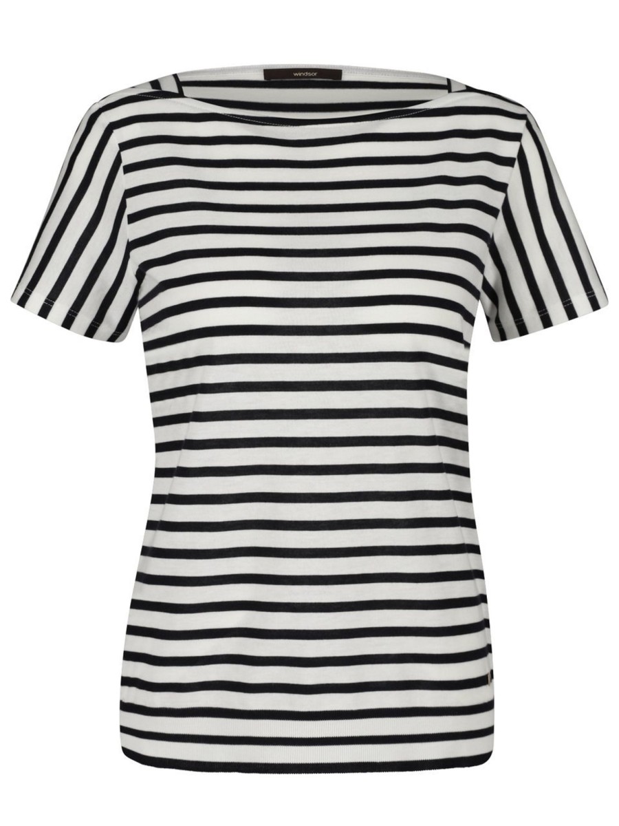 Shirts & Tops Windsor | Windsor - Ringelshirt Mit U-Boot-Ausschnitt