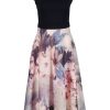 Kleider Swing | Swing - Midikleid Mit Blumenprint